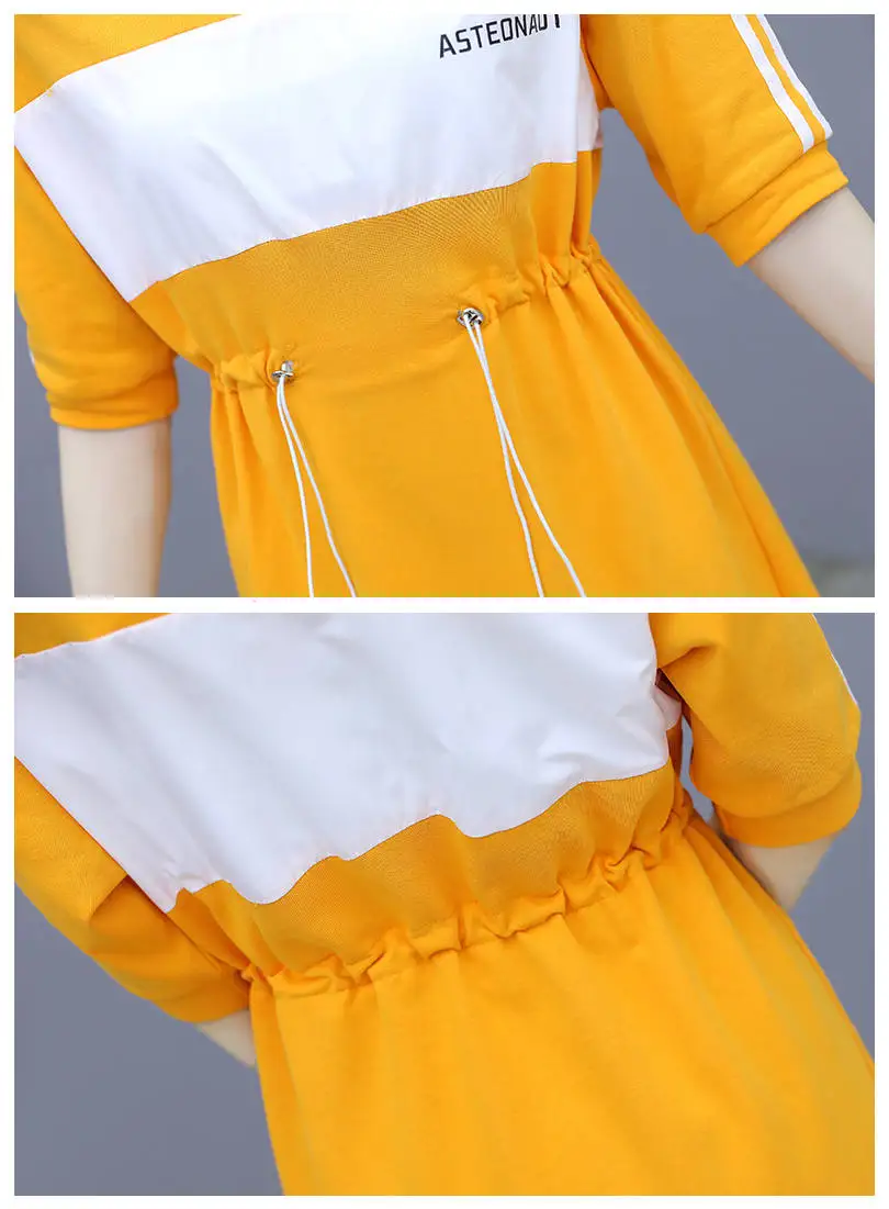 Temperament Casual Dress Women's 2020 Summer Solid Color V-neck Five-point Sleeve A-line Vestidos Mujer Summer Elegant Dress E71
Temperament Casual Dress Women's 2020 Summer Solid Color V-neck Five-point Sleeve A-line Vestidos Mujer Summer Elegant Dress E71