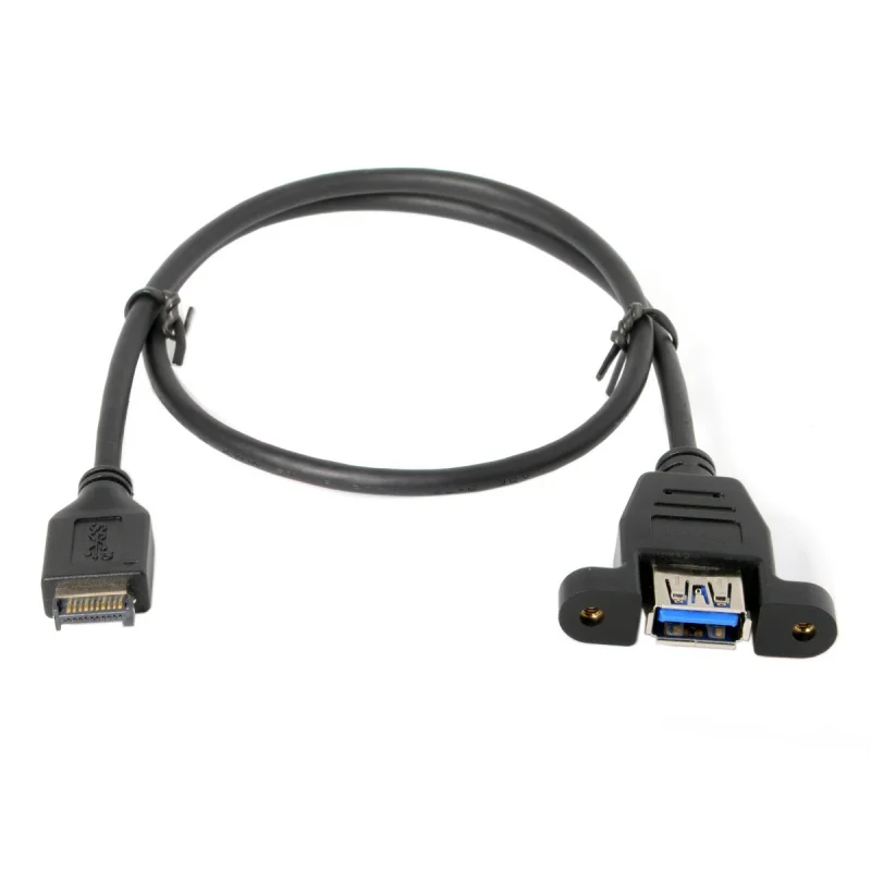 Yu'an Usb 3.1 Type-e Mini 20pin to Usb 3.0a Female with Ear Adapter, Motherboard with Screw Hole
Yu'an Usb 3.1 Type-e Mini 20pin to Usb 3.0a Female with Ear Adapter, Motherboard with Screw Hole