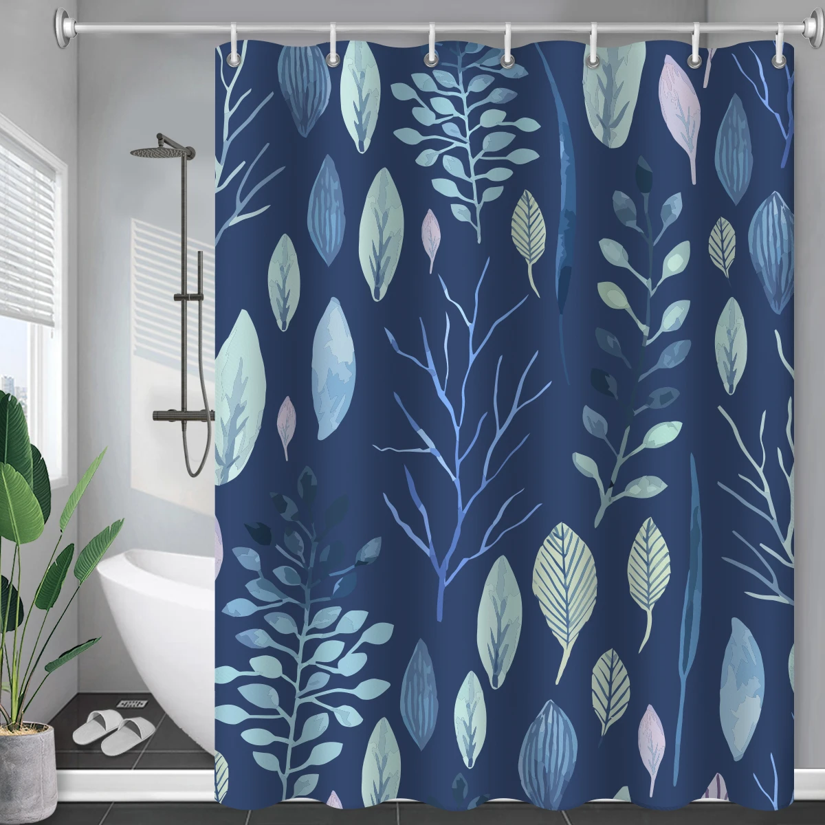 Boho style art blue beautiful flowers psychedelic windproof shower curtain bathroom home decoration
Boho style art blue beautiful flowers psychedelic windproof shower curtain bathroom home decoration