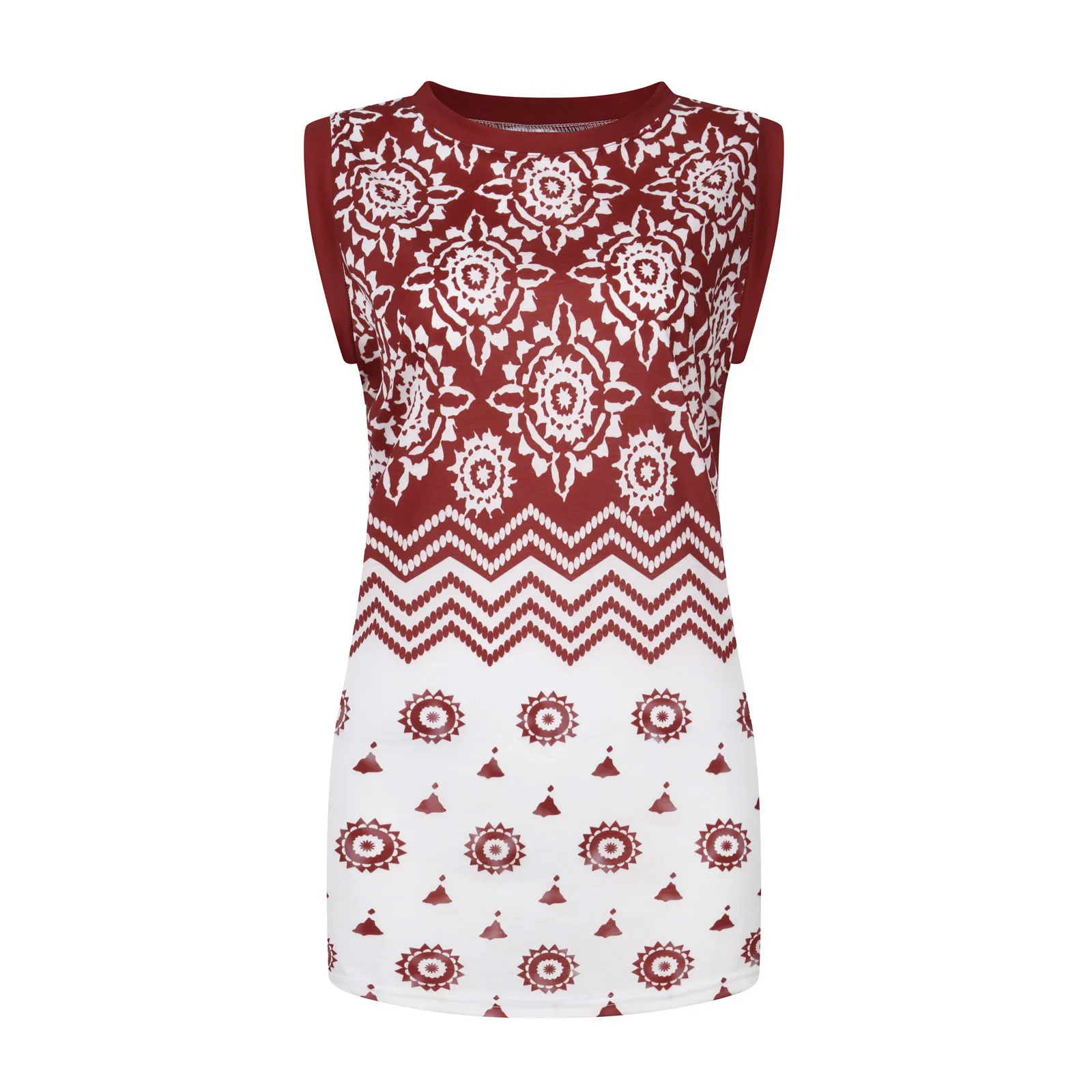 Women's Summer Fashio Solid Color/print Side Knotted Sleeveless O-neck Top
Women's Summer Fashio Solid Color/print Side Knotted Sleeveless O-neck Top