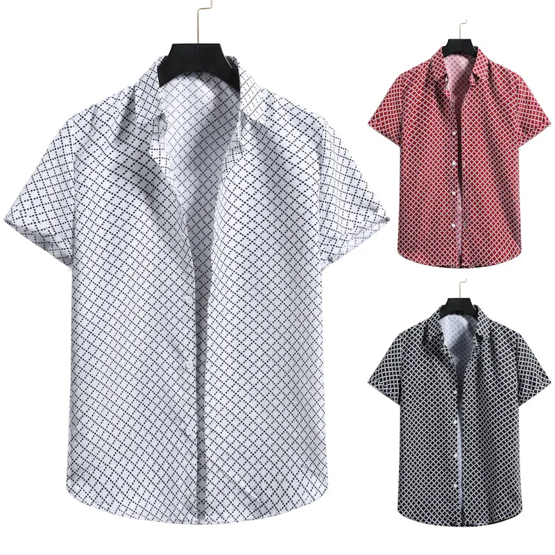 Spring 2021 New Men's Printed Short-Sleeved Shirt Fashionable Polka Dot Plaid Casual Shirt
Spring 2021 New Men's Printed Short-Sleeved Shirt Fashionable Polka Dot Plaid Casual Shirt