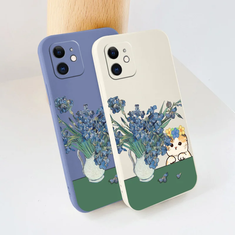 Oil Painting Liquid Silicone Case For iPhone 12 Max Mini 11 Pro Max X XR XS MAX SE2020 8 7 6 6S Plus Shockproof Soft Phone Cover
Oil Painting Liquid Silicone Case For iPhone 12 Max Mini 11 Pro Max X XR XS MAX SE2020 8 7 6 6S Plus Shockproof Soft Phone Cover