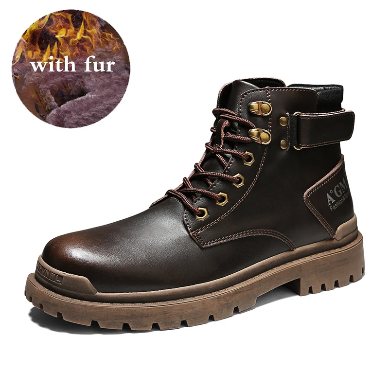 Spring/Autumn Men Leather Sneakers Brown Vintage Working Boots for Men Brand Fashion Mens Motorcycle Boot Designer Men Boots
Spring/Autumn Men Leather Sneakers Brown Vintage Working Boots for Men Brand Fashion Mens Motorcycle Boot Designer Men Boots