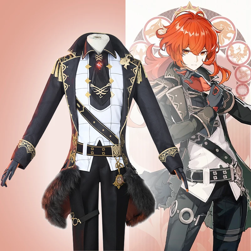 Game Genshin Impact Cosplay Costumes Diluc The Dark Side of Dawn Cosplay Costume Uniforms Clothes Suits Wears Outfits Sets
Game Genshin Impact Cosplay Costumes Diluc The Dark Side of Dawn Cosplay Costume Uniforms Clothes Suits Wears Outfits Sets