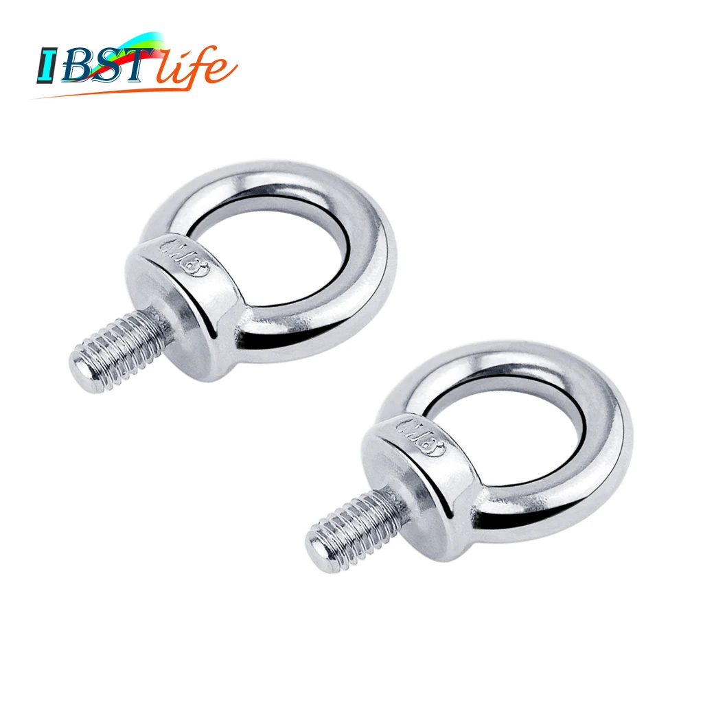2PCS DIN580 M6 Eye Bolt 304 Stainless Steel Marine Lifting Eye Screws Ring Loop Hole for Cable Rope Eyebolt Boat Acceories
2PCS DIN580 M6 Eye Bolt 304 Stainless Steel Marine Lifting Eye Screws Ring Loop Hole for Cable Rope Eyebolt Boat Acceories