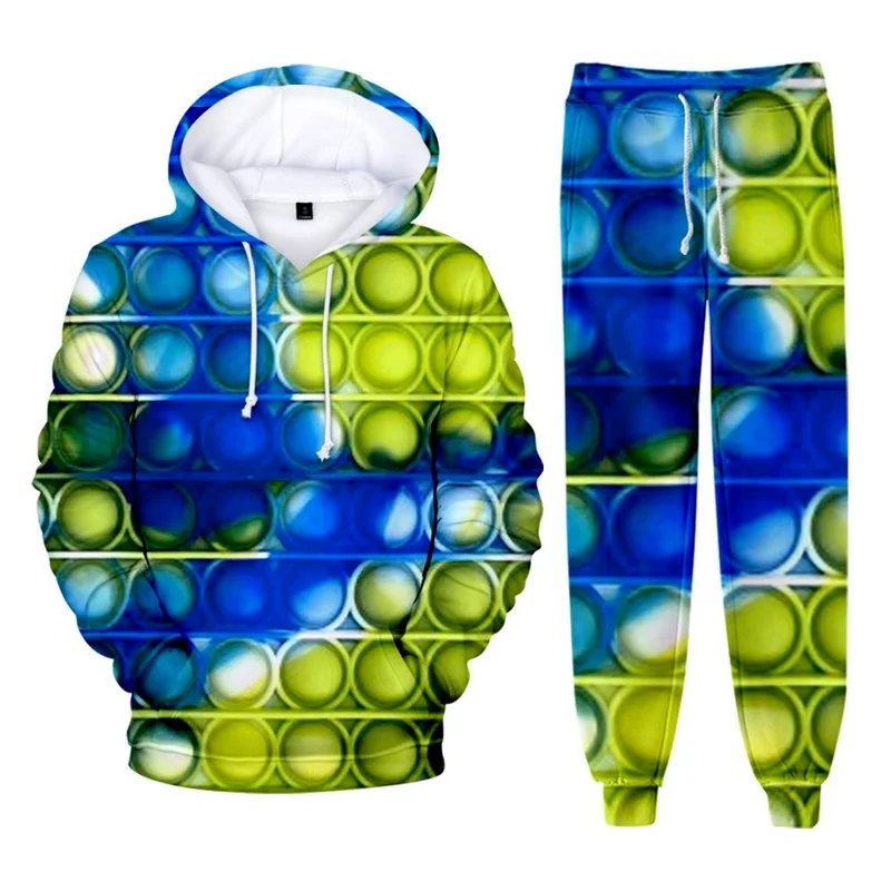 Child Spring Autumn Rainbow Color 3D Printing Trendy Hooded+pants Aldult Men and Women Two-piece Spring and Autumn Sweater Set
Child Spring Autumn Rainbow Color 3D Printing Trendy Hooded+pants Aldult Men and Women Two-piece Spring and Autumn Sweater Set