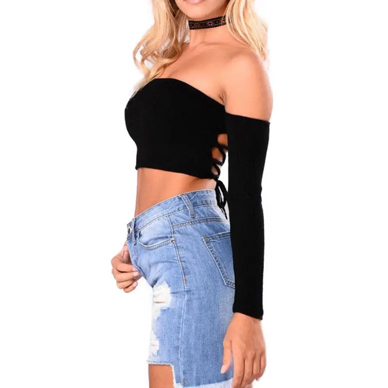 New Fashionable Sexy Shirt Was Thin Backless Exposure Belly Button Band Slash Neck Tops
New Fashionable Sexy Shirt Was Thin Backless Exposure Belly Button Band Slash Neck Tops