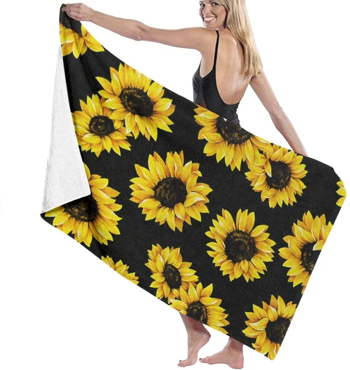Cute Sunflower Microfiber Soft Large Shower Towel Multi-purpose Super Absorbent Bathroom Swimming Pool Etc.To Absorb Sweat
Cute Sunflower Microfiber Soft Large Shower Towel Multi-purpose Super Absorbent Bathroom Swimming Pool Etc.To Absorb Sweat