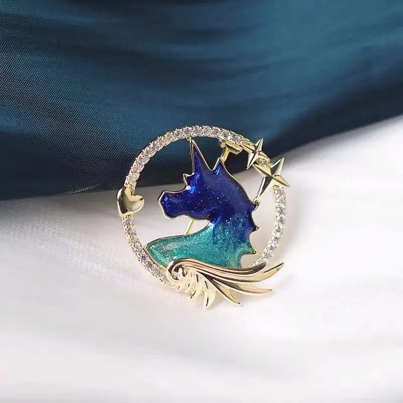 Wuli&baby New Unicorn Brooches For Women Men Rhinestone Enamel Fairy Horse Party Office Brooch Pin Gifts
Wuli&baby New Unicorn Brooches For Women Men Rhinestone Enamel Fairy Horse Party Office Brooch Pin Gifts