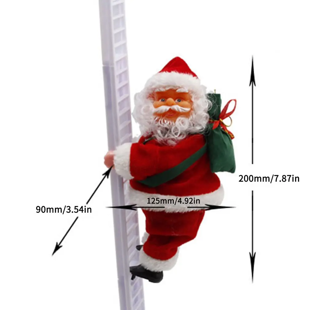 Christmas Electric Santa Claus Climbing Ladder Doll Music Creative Xmas Decor Kid Toy Gift exquisite facial expression toy
Christmas Electric Santa Claus Climbing Ladder Doll Music Creative Xmas Decor Kid Toy Gift exquisite facial expression toy
