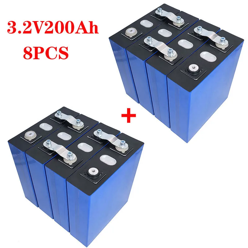 2020 NEW 8PCS 3.2V 200Ah lifepo4 Battery pack12V400Ah 24V200AH cell Lithium-Iron Phosphate solar EU US Russia delivery tax free
2020 NEW 8PCS 3.2V 200Ah lifepo4 Battery pack12V400Ah 24V200AH cell Lithium-Iron Phosphate solar EU US Russia delivery tax free