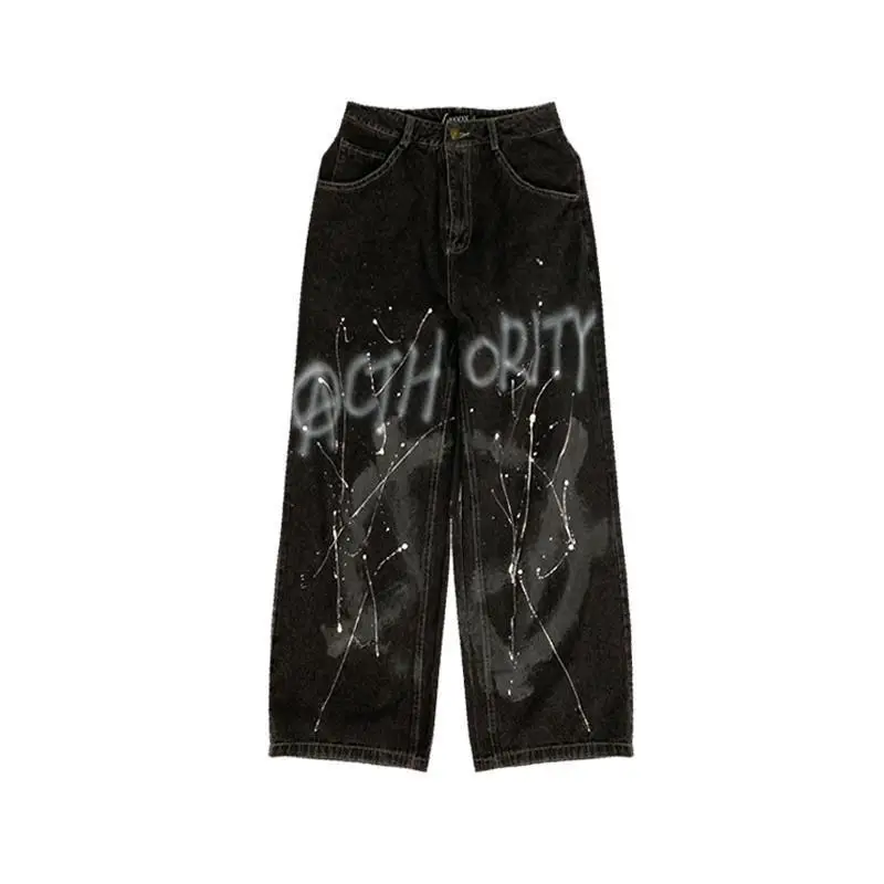 Casual Women Loose Vintage Female Pants Women Harajuku Baggy Jeans Womens Pants Casual Funny Gothic Pants Summer Jeans Fashion
Casual Women Loose Vintage Female Pants Women Harajuku Baggy Jeans Womens Pants Casual Funny Gothic Pants Summer Jeans Fashion