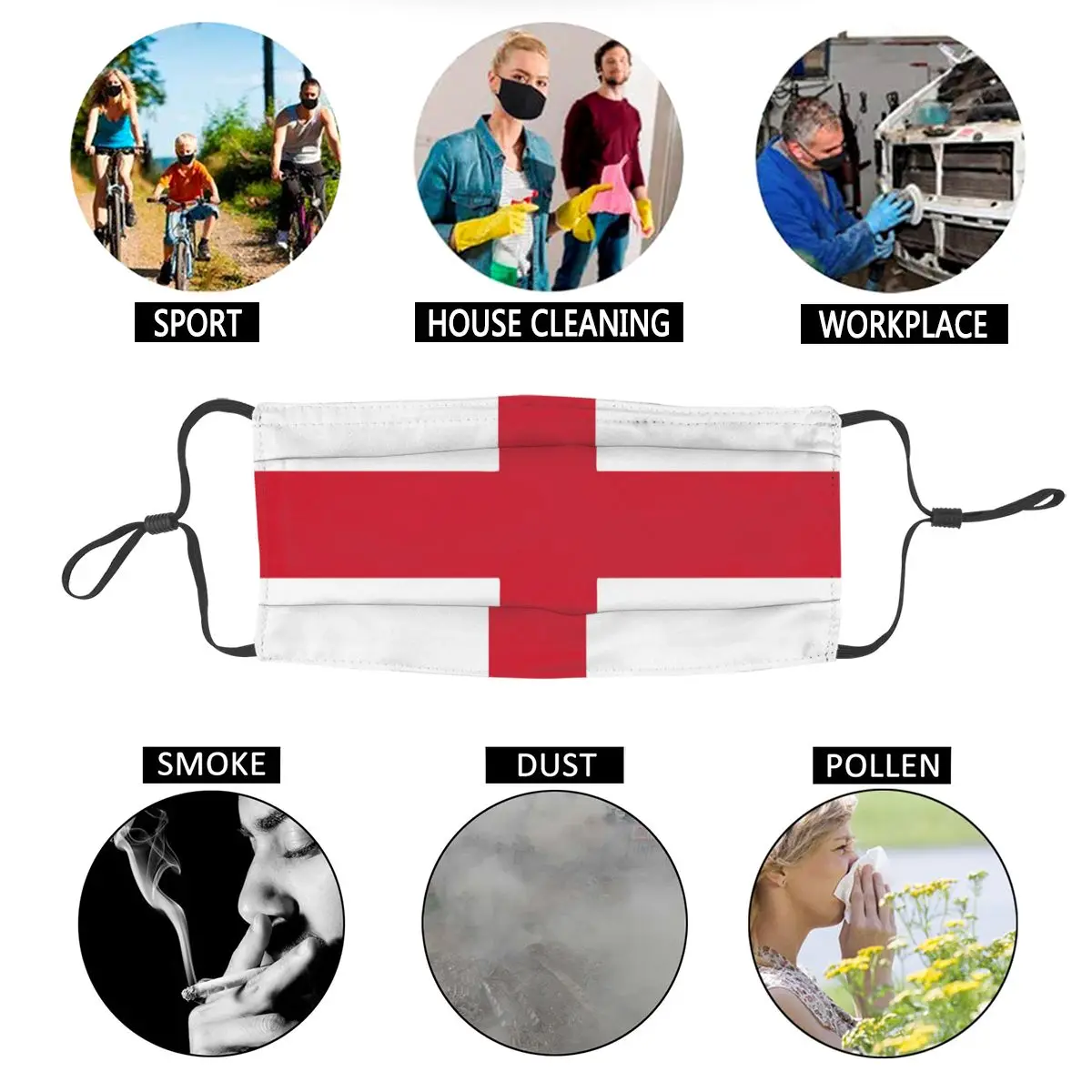 England Flag Cross Adult Reusable Mouth Face Mask UK Anti Haze Anti Dust Protection Cover Respirator Mouth Muffle
England Flag Cross Adult Reusable Mouth Face Mask UK Anti Haze Anti Dust Protection Cover Respirator Mouth Muffle