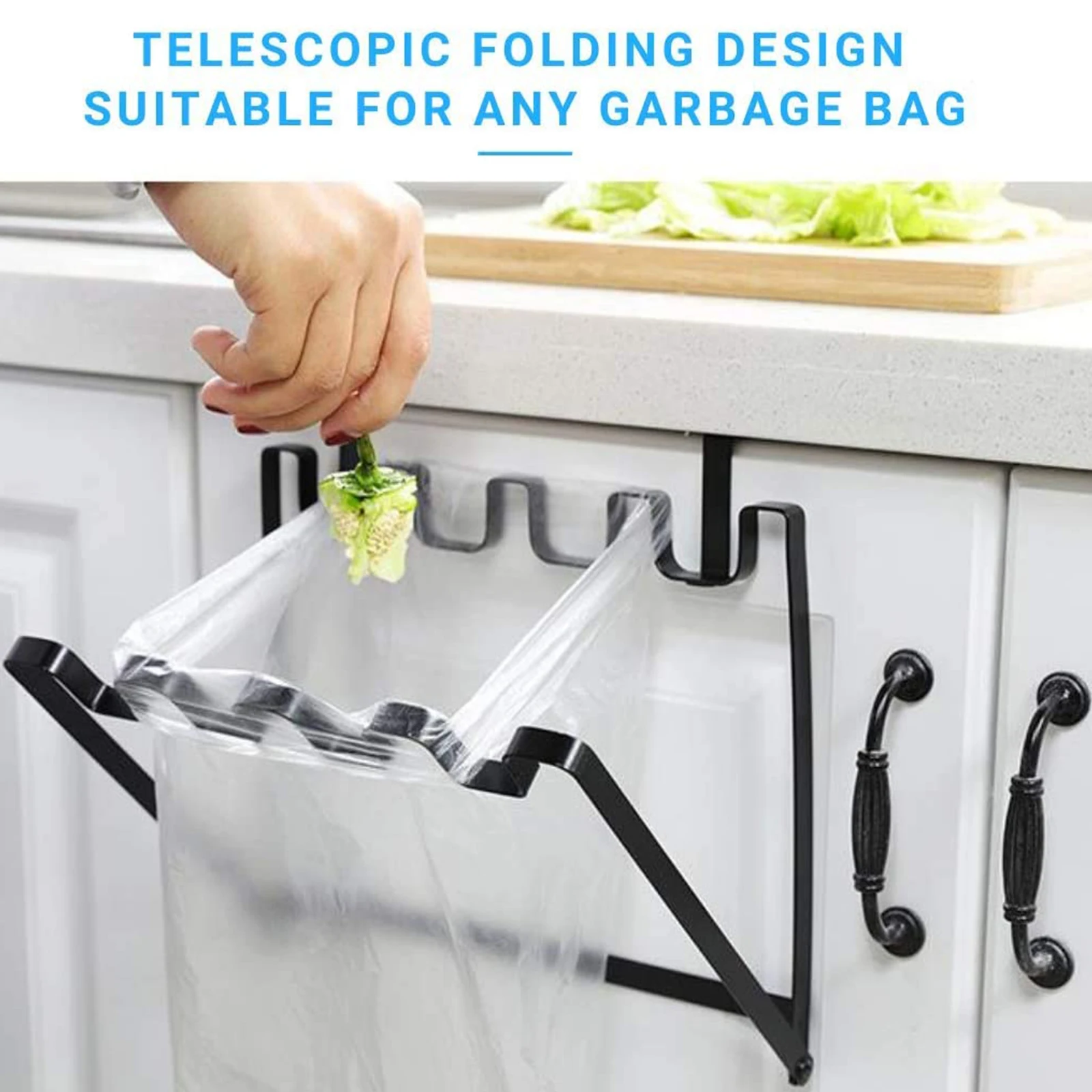 Garbage Bag Hanger Portable Trash Bag Holder Hanging Organizer Storage Rack for Kitchen
Garbage Bag Hanger Portable Trash Bag Holder Hanging Organizer Storage Rack for Kitchen