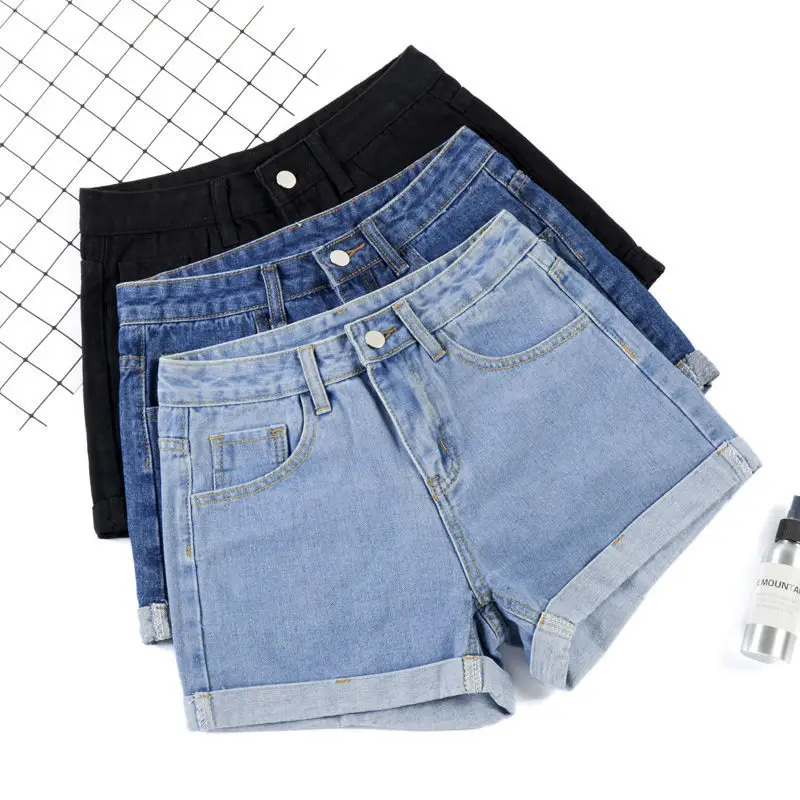 Ailegogo New Summer Women Wide Leg Classic High Waist Black Denim Shorts Casual Female Solid Color White Blue Loose Jeans Shorts
Ailegogo New Summer Women Wide Leg Classic High Waist Black Denim Shorts Casual Female Solid Color White Blue Loose Jeans Shorts