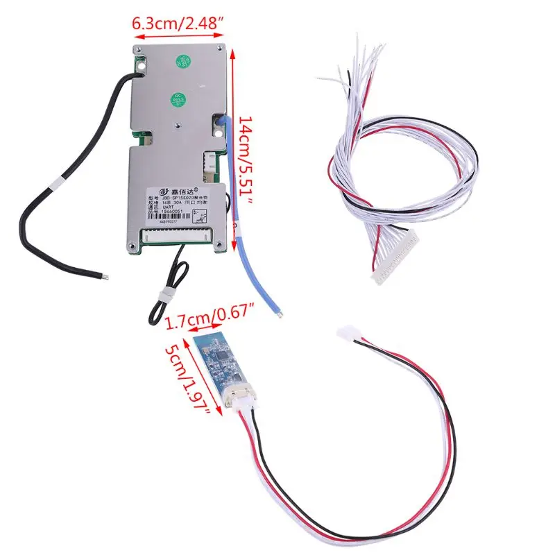 Lithium Battery Protective Board With Bluetooth 14S BMS PCB Mobile Static Current Intelligent 48V Components Smart Protection
Lithium Battery Protective Board With Bluetooth 14S BMS PCB Mobile Static Current Intelligent 48V Components Smart Protection