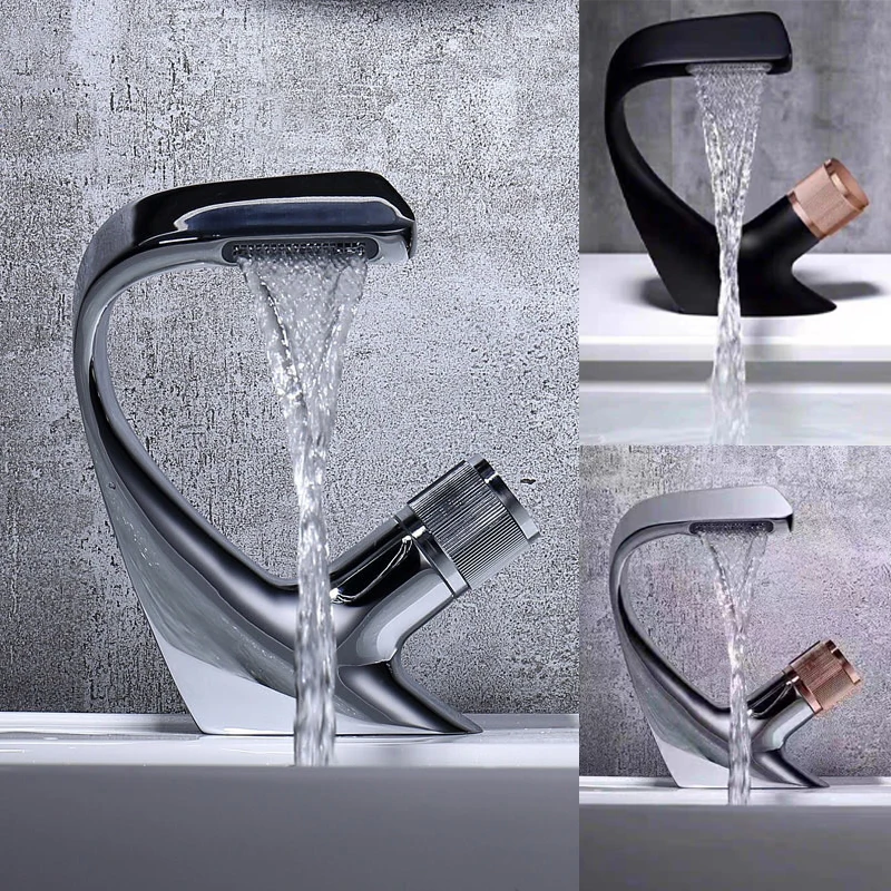 Black Faucet Kitchen Bathroom Sink Faucets Hot Cold Water mixer tap Deck Mounted Single Hole Bath Tap Chrome Hot Cold Taps
Black Faucet Kitchen Bathroom Sink Faucets Hot Cold Water mixer tap Deck Mounted Single Hole Bath Tap Chrome Hot Cold Taps