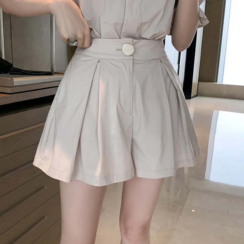Women 2021 Summer Casual Commuter OL Retro Shirt Shorts Suits For Women Puff Sleeve Tops&High Waist Wide Leg Shorts 2 Piece Set
Women 2021 Summer Casual Commuter OL Retro Shirt Shorts Suits For Women Puff Sleeve Tops&High Waist Wide Leg Shorts 2 Piece Set
