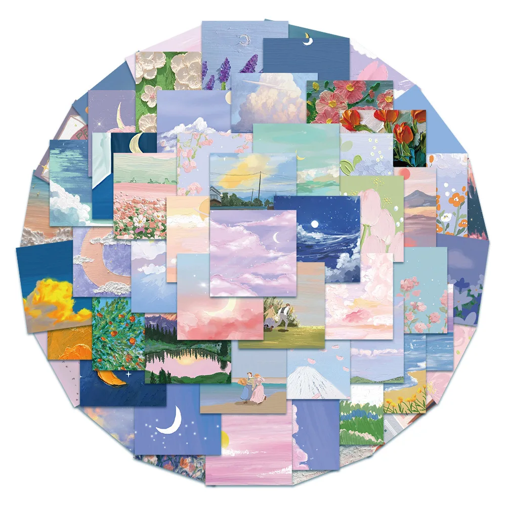 10/30/50PCS Retro Nostalgic Landscape Oil Painting Cute Girl Hand Account Suitcase Notebook Decoration Sticker Toy Wholesale
10/30/50PCS Retro Nostalgic Landscape Oil Painting Cute Girl Hand Account Suitcase Notebook Decoration Sticker Toy Wholesale