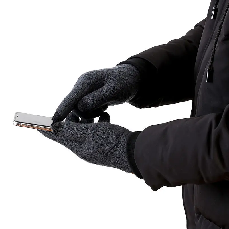 Comfortable Men's Autumn Winter Gloves Touch Screen Gloves Keep Warm Knited Gloves Mitted
Comfortable Men's Autumn Winter Gloves Touch Screen Gloves Keep Warm Knited Gloves Mitted