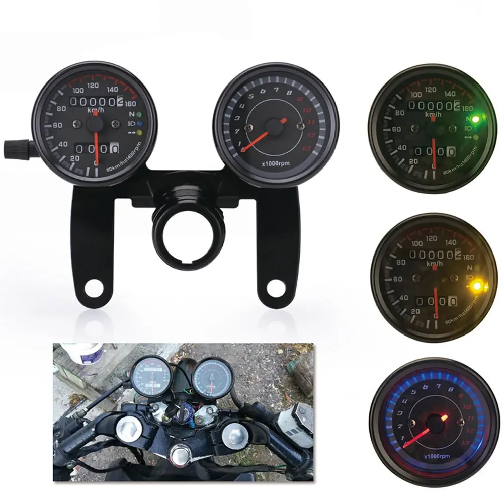 Motorcycle High Quality Odometer LED Backlight Odometer & Tachometer Speedometer Gauge High Precision And Water Proof
Motorcycle High Quality Odometer LED Backlight Odometer & Tachometer Speedometer Gauge High Precision And Water Proof