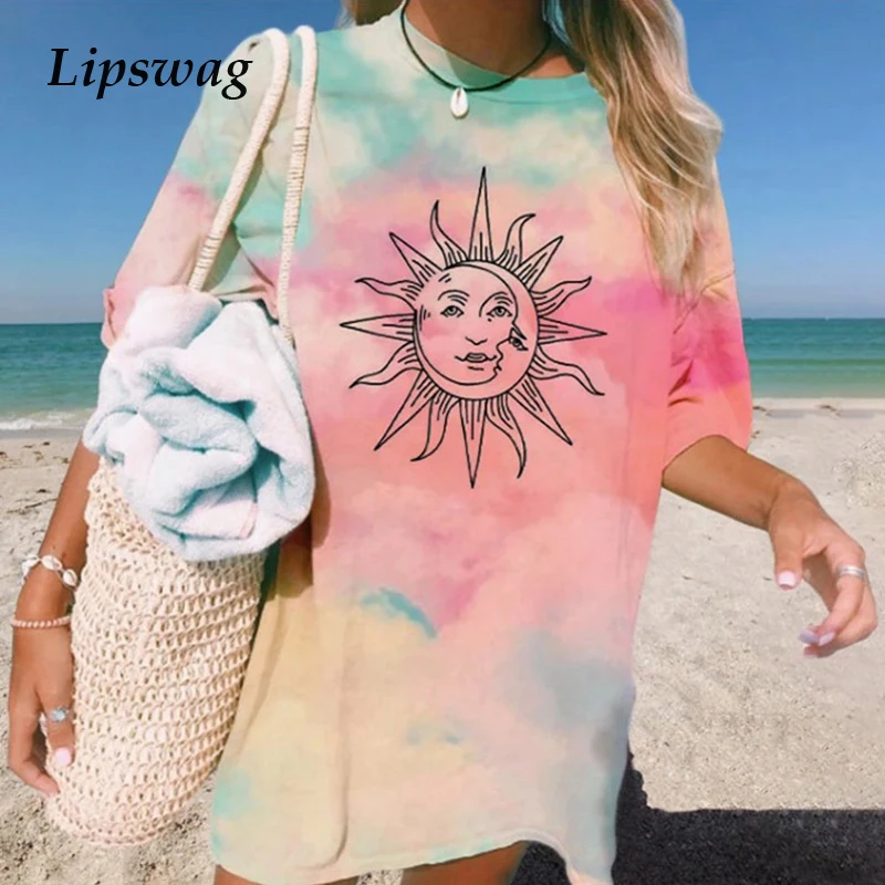 Beautiful Sun printed T shirt Women Chic Graphic T-shirt Harajuku Tops Tee Cute Short Sleeve Streetwear tshirt Female Tshirt 3XL 
Beautiful Sun printed T shirt Women Chic Graphic T-shirt Harajuku Tops Tee Cute Short Sleeve Streetwear tshirt Female Tshirt 3XL