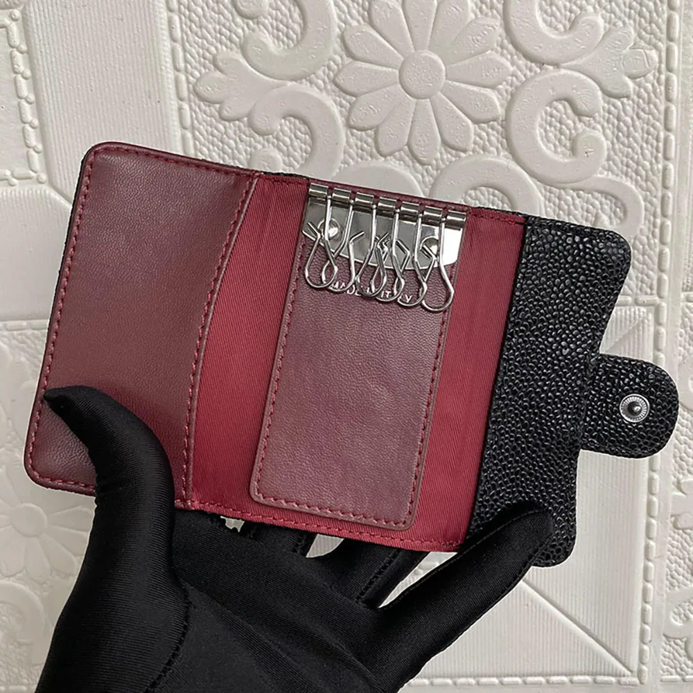 Luxury High Quality Design Genuine Leather Women Key Holder Organizer Pouch Wallet Housekeeper Key Case Mini Card Bag 
Luxury High Quality Design Genuine Leather Women Key Holder Organizer Pouch Wallet Housekeeper Key Case Mini Card Bag