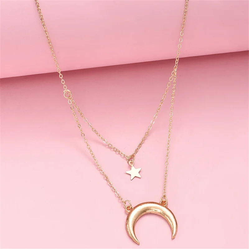 Creative Temperament Moon Pendant Chain Necklace Jewelry Accessories
Creative Temperament Moon Pendant Chain Necklace Jewelry Accessories