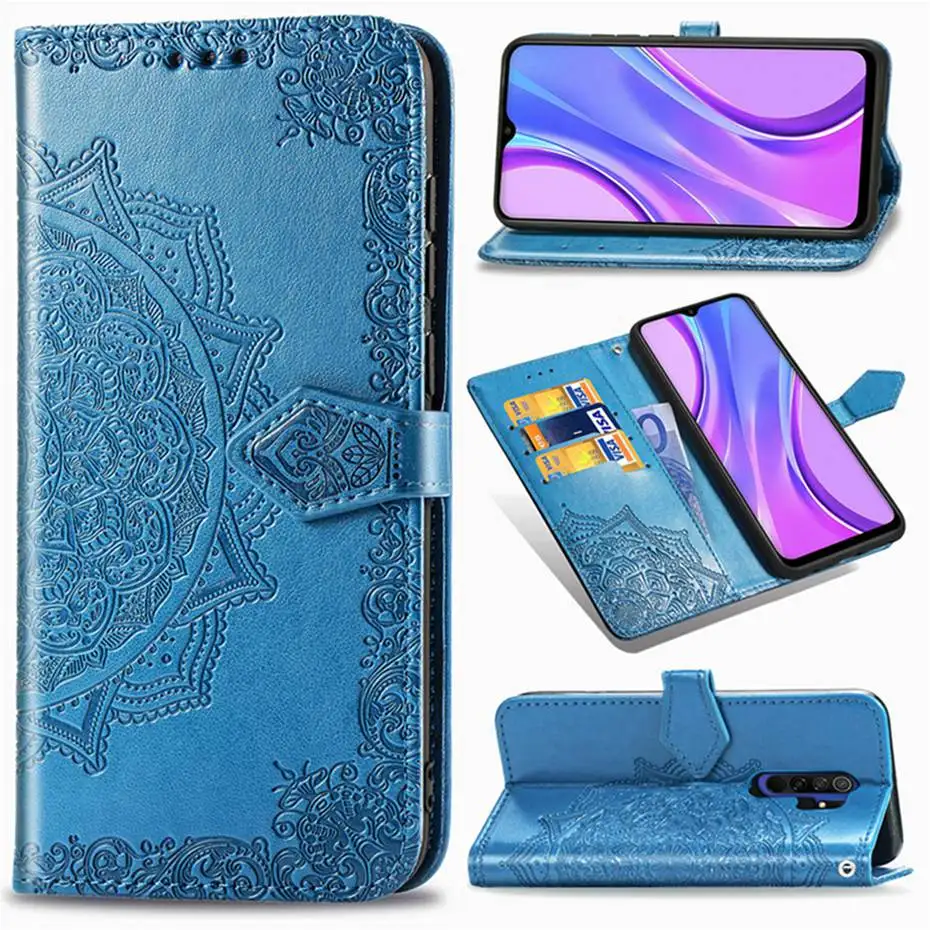 Чехол-книжка для Xiaomi Redmi 9 из ТПУ с отделением-бумажником | Мобильные телефоны и