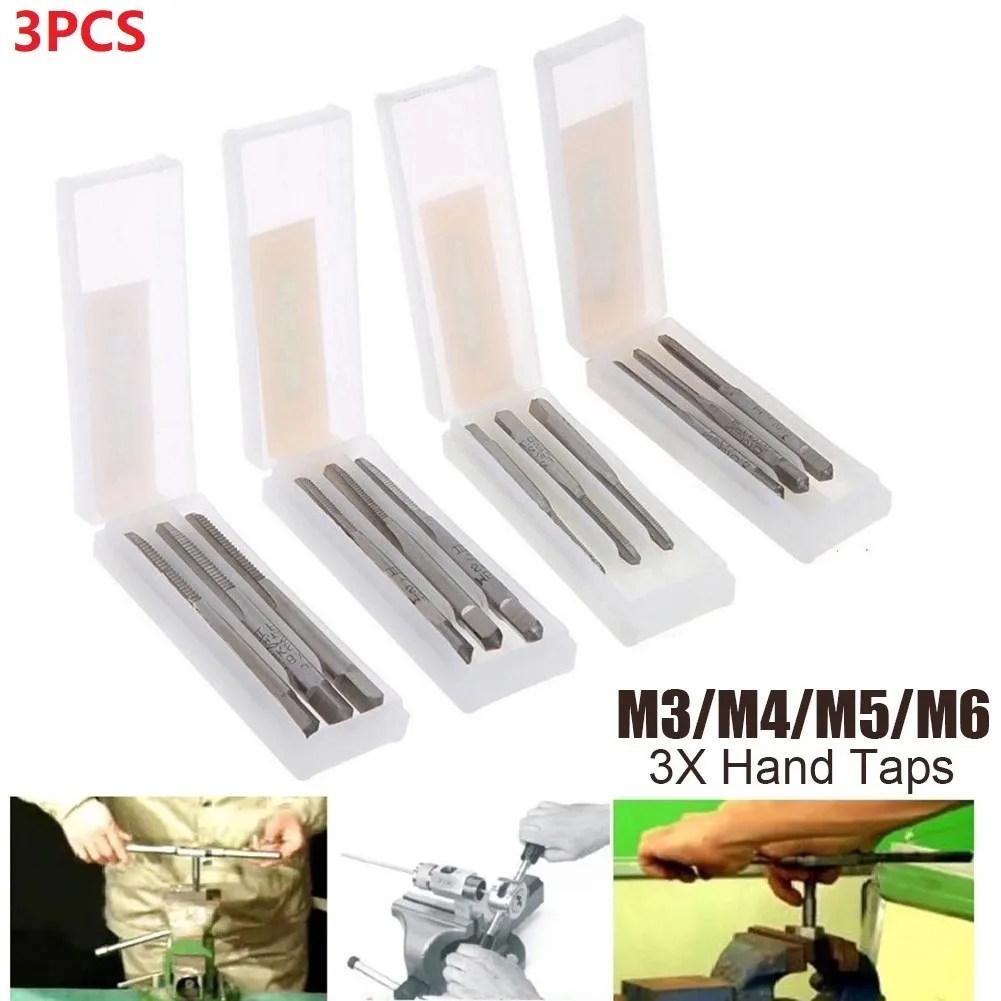 3Pc Hss Hand Screw Thread Taps Screw Thread Metric Plug Tap Screw Taps M3 M4 M5 M6 Ball Bearing Steel For Repairing Tools
3Pc Hss Hand Screw Thread Taps Screw Thread Metric Plug Tap Screw Taps M3 M4 M5 M6 Ball Bearing Steel For Repairing Tools
