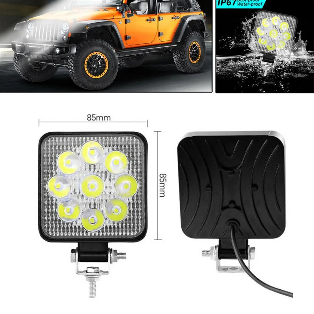1 Pair 9LED Car 12V Work White Lights Spot Flood LED Lamp Bar Reverse Universal Car Daytime Running Lights Off-road Headlight
1 Pair 9LED Car 12V Work White Lights Spot Flood LED Lamp Bar Reverse Universal Car Daytime Running Lights Off-road Headlight