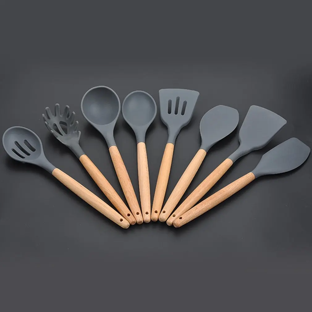 1pcs Silicone Wooden Handle Kitchen tool Non-stick Spatula Tool Set Cooking Utensils Kitchen tool
1pcs Silicone Wooden Handle Kitchen tool Non-stick Spatula Tool Set Cooking Utensils Kitchen tool