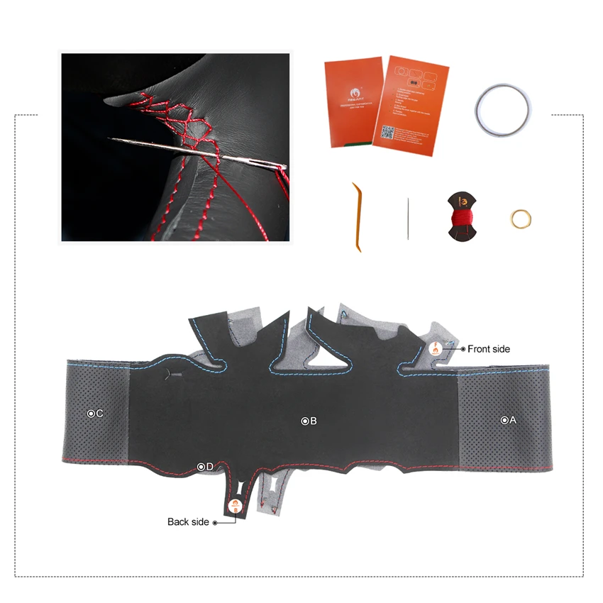 Black Genuine Leather Suede Car Steering Wheel Cover For BMW E65 E66 2001 2002 2003 2004 2005 2006 2007 2008 (4-Spoke)
Black Genuine Leather Suede Car Steering Wheel Cover For BMW E65 E66 2001 2002 2003 2004 2005 2006 2007 2008 (4-Spoke)