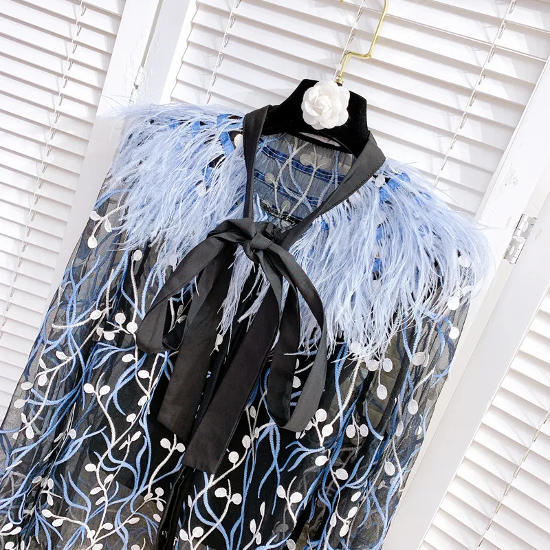 2021 Women's New Spring Lace-up Bow Feather Decorative Lace Stitching Slim Fit Long Sleeve Cardigan Shirt Sexy Blouses
2021 Women's New Spring Lace-up Bow Feather Decorative Lace Stitching Slim Fit Long Sleeve Cardigan Shirt Sexy Blouses