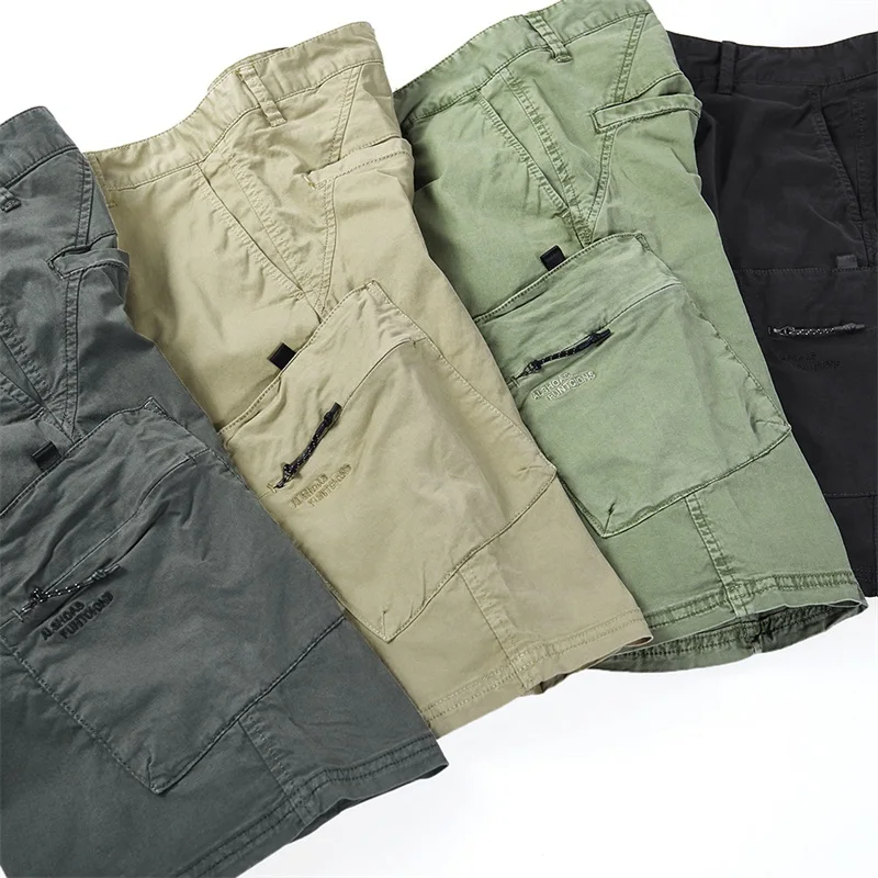 2021 Summer Men's Baggy Multi Pocket Military Cargo Shorts Male Cotton Khaki Mens Tactical Shorts Short Pants 29-38 No Belt
2021 Summer Men's Baggy Multi Pocket Military Cargo Shorts Male Cotton Khaki Mens Tactical Shorts Short Pants 29-38 No Belt