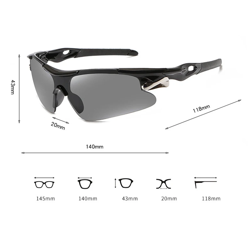 Спортивные мужские солнцезащитные очки дорожные велосипедные защитные для езды