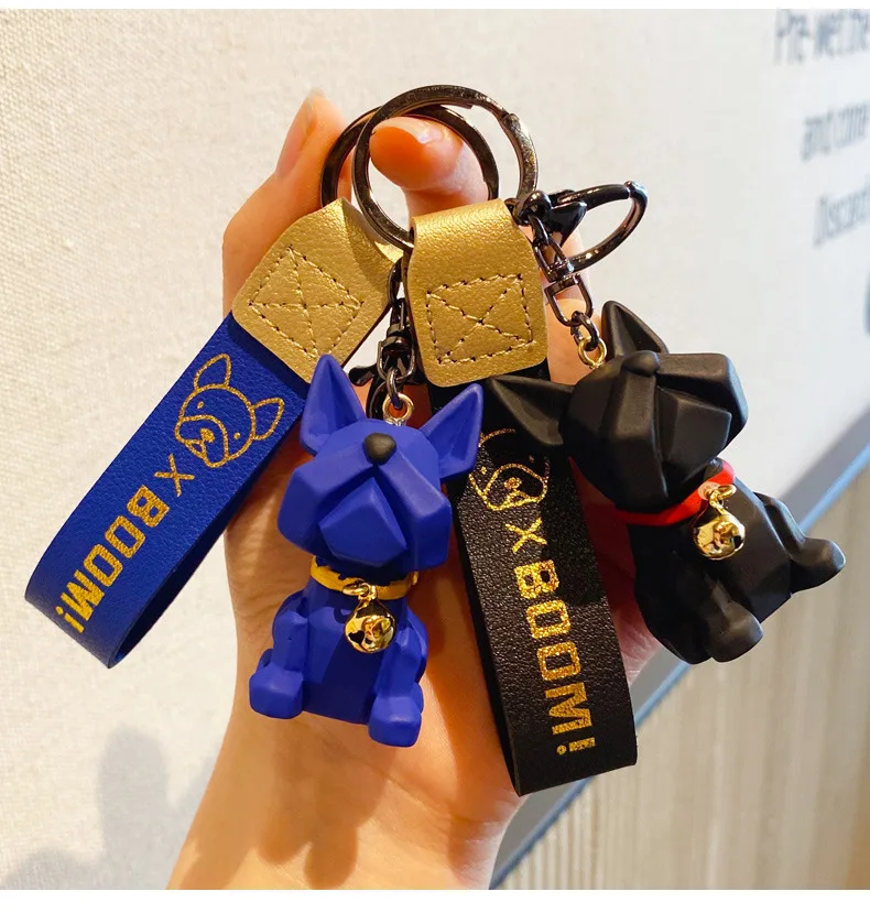 Cut Geometry Bell Bulldog Keyring Creative Cartoon Personality Car Keychain Ring Couple Pair Of Doll Pendant Keychains
Cut Geometry Bell Bulldog Keyring Creative Cartoon Personality Car Keychain Ring Couple Pair Of Doll Pendant Keychains