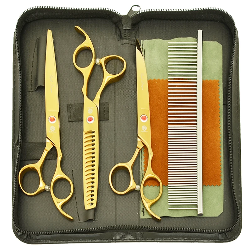 7.0" Japanese 440c Pets Dogs Grooming Scissors Curved Shears Purple Dragon Animals Hair Cutting Scissor Thinning Tesoura B0015B
7.0" Japanese 440c Pets Dogs Grooming Scissors Curved Shears Purple Dragon Animals Hair Cutting Scissor Thinning Tesoura B0015B