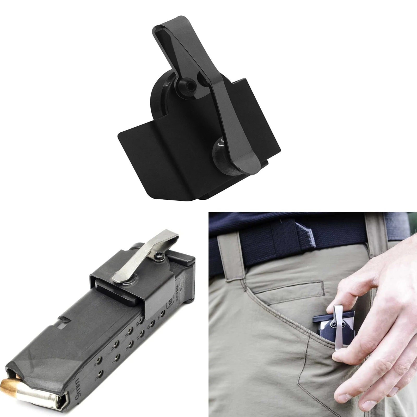 Tactical Magnetic Pocket Magazine Holder Heavy Duty Magazine Holster Pocket Standard Clips Mount for 9mm / .40 S&W Handguns Mag
Tactical Magnetic Pocket Magazine Holder Heavy Duty Magazine Holster Pocket Standard Clips Mount for 9mm / .40 S&W Handguns Mag