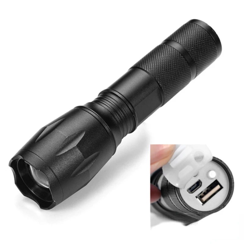 USB charger Tactical Flashlight Torch CREE XM-L2 T6 Zoom led flashlight usb powerbank 18650 rechargable flashlight
USB charger Tactical Flashlight Torch CREE XM-L2 T6 Zoom led flashlight usb powerbank 18650 rechargable flashlight
