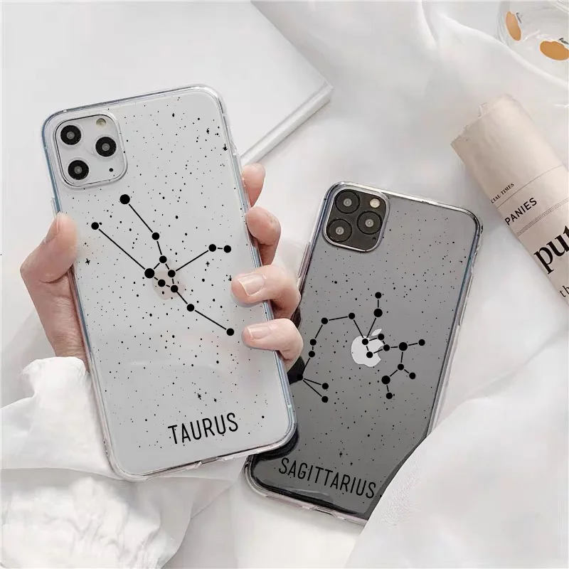 Twelve Constellations Phone Cases For iPhone 11 12 13 Pro Max Mini Case For iPhone X XR XS Max 8 7 Plus SE 2020 Clear Back Cover
Twelve Constellations Phone Cases For iPhone 11 12 13 Pro Max Mini Case For iPhone X XR XS Max 8 7 Plus SE 2020 Clear Back Cover