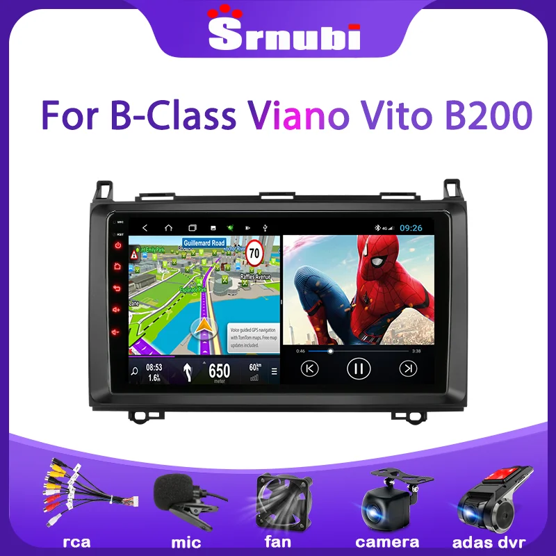 Srnubi Android 10 Car Radio Multimedia Video Player for Mercedes Benz B-Class B Class 2005 - 2011 Navigation GPS 2 Din Head Unit
Srnubi Android 10 Car Radio Multimedia Video Player for Mercedes Benz B-Class B Class 2005 - 2011 Navigation GPS 2 Din Head Unit