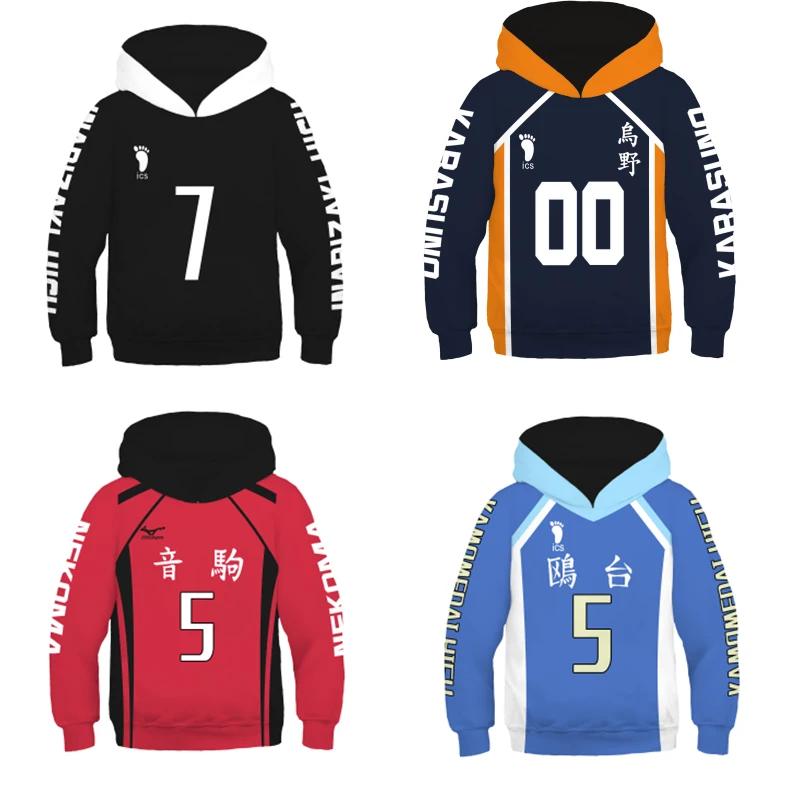 New Anime Haikyuu Shoyo Hinata Cosplay Costumes Sweatshirt Oikawa Tooru Pullover Hoodies Kids Child Hooded Jacket Sportswear
New Anime Haikyuu Shoyo Hinata Cosplay Costumes Sweatshirt Oikawa Tooru Pullover Hoodies Kids Child Hooded Jacket Sportswear