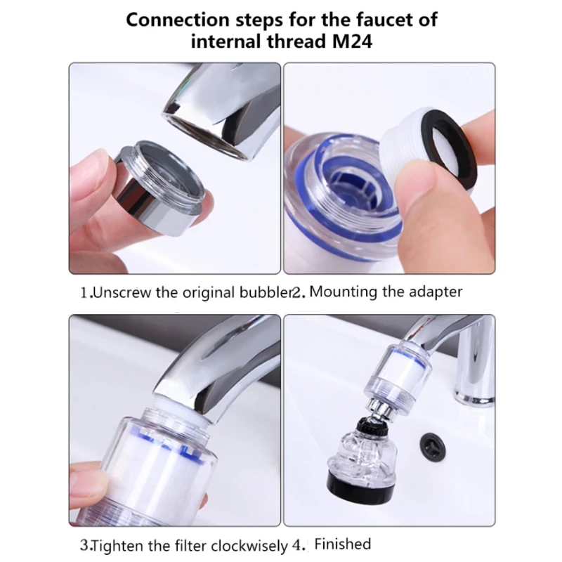 28EB 360 Degree Rotating Shower Faucet Splashproof Dechlorination Water Purify
28EB 360 Degree Rotating Shower Faucet Splashproof Dechlorination Water Purify