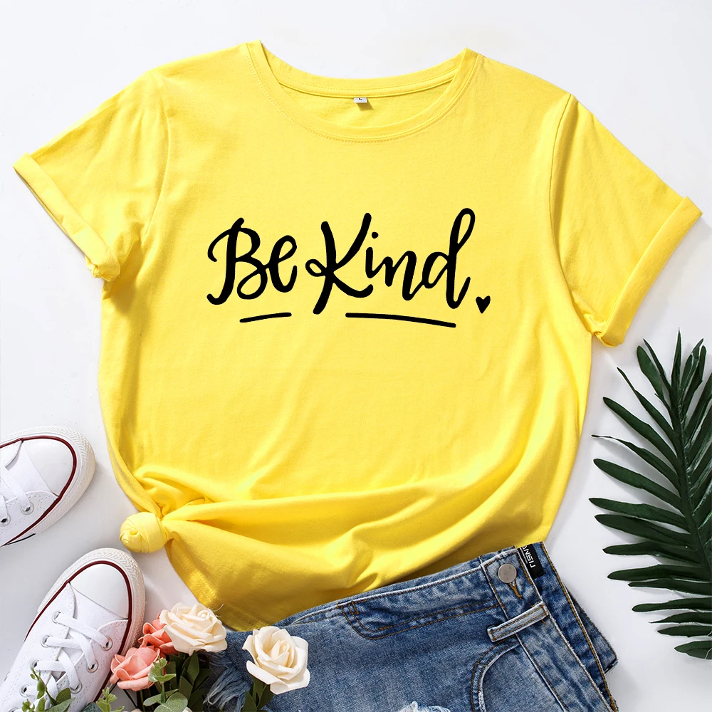 Graphic T Shirts for Women Cotton Short Sleeve Tee Female Shirt Tops Summer Casual Clothes Gifts Be Kind Heart Kindness Tees
Graphic T Shirts for Women Cotton Short Sleeve Tee Female Shirt Tops Summer Casual Clothes Gifts Be Kind Heart Kindness Tees