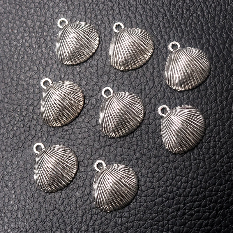 12pcs/lot Silver Plated Shell Charm Metal Pendants DIY Necklaces Bracelets Jewelry Handicraft Accessories 17*16mm P692
12pcs/lot Silver Plated Shell Charm Metal Pendants DIY Necklaces Bracelets Jewelry Handicraft Accessories 17*16mm P692