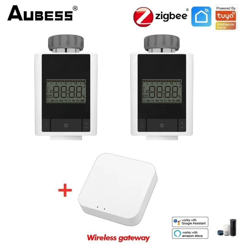TRV ZigBee3.0 Smart Radiator Actuator Programmable Thermostatic Radiator Valve Temperature Controller Alexa Google Home
TRV ZigBee3.0 Smart Radiator Actuator Programmable Thermostatic Radiator Valve Temperature Controller Alexa Google Home