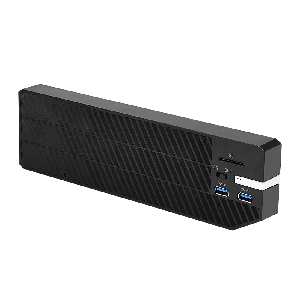 External 2.5 Inch SATA HDD/SSD Enclosure Expansion W/ 2 USB 3.0 HUB Cooling Fan For XBOX ONE Hard Disk Cartridge With Heat
External 2.5 Inch SATA HDD/SSD Enclosure Expansion W/ 2 USB 3.0 HUB Cooling Fan For XBOX ONE Hard Disk Cartridge With Heat