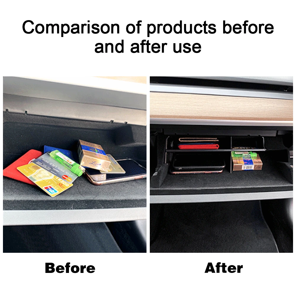 

Glove Box Organizer Clapboard For Tesla Model 3 Center Console Organizer Central Storage Glove Box Stowing Tidying Partition Box