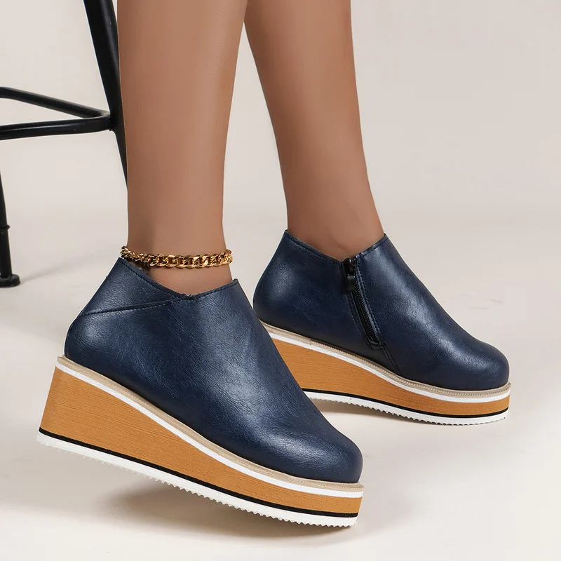 Platform Wedges Mules Women Shoes 2022 Spring New Fashion Loafers Casual Shoes Designer Sneakers Mid Heels Walking Mujer Zapatos
Platform Wedges Mules Women Shoes 2022 Spring New Fashion Loafers Casual Shoes Designer Sneakers Mid Heels Walking Mujer Zapatos